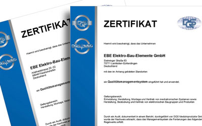 EBE independent certifications